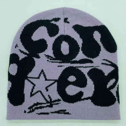 Y2k Beanie Hat Slouchy Beanie Vintage Beanie Warm Beanie