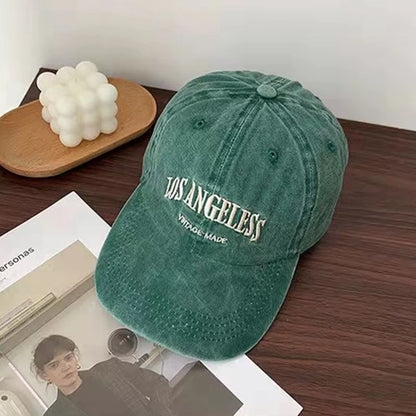 Fashion Cotton Cap For Women Letter Embroidery Kpop Baseball Cap