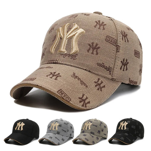 Unisex MY Letter Embroidery Baseball Caps Spring and Autumn