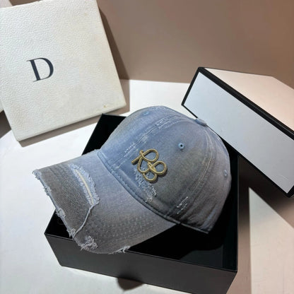 Luxury Metal Logo RB Baseball Caps For Men Women