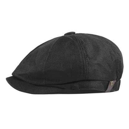 Adjustable Weave Linen-Like Cotton Newsboy Hat