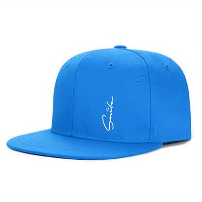 Lettered Smiley Face Print Stylish Baseball Cap