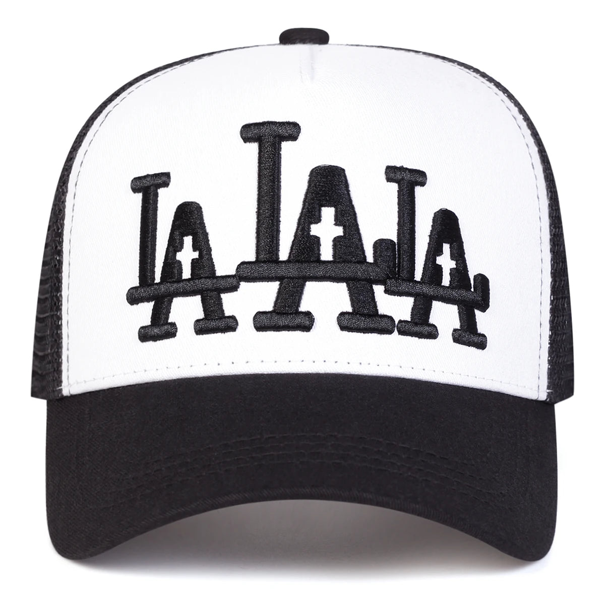 Unisex LA Cross Embroidery Baseball Caps Spring and Summer Outdoor