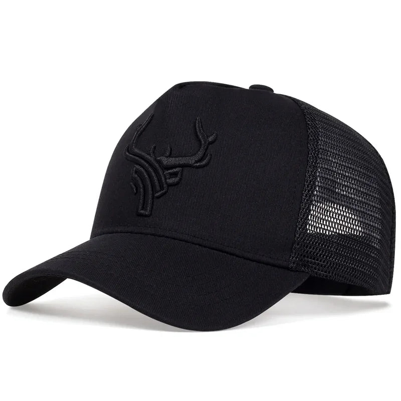Unisex Antler Embroidered Baseball Cap Men Women Summer
