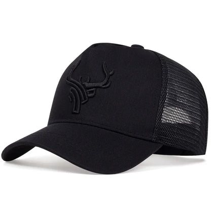 Unisex Antler Embroidered Baseball Cap Men Women Summer