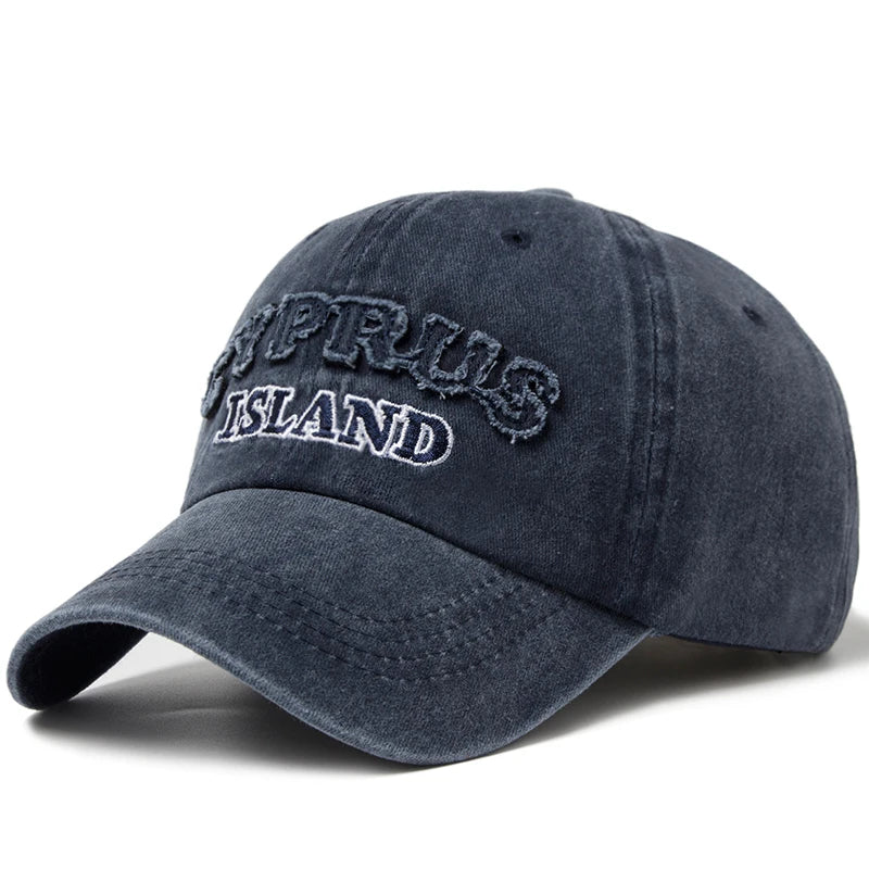 Washing Retro Style Baseball Cap For Men