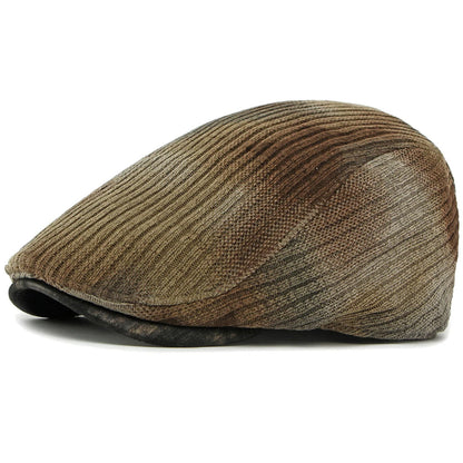 Men Berets Autumn Winter Knitted Hats For Women Artist Painter Beret Hat