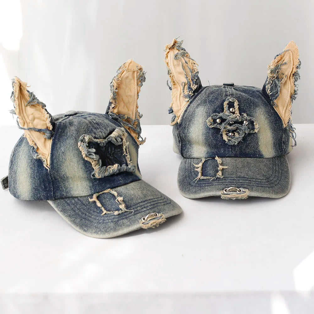 Y2k Wasteland Style Personalized Cowboy Perforated Baseball Cap