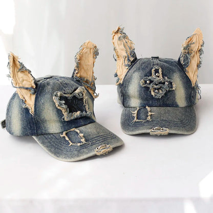 Y2k Wasteland Style Personalized Cowboy Perforated Baseball Cap