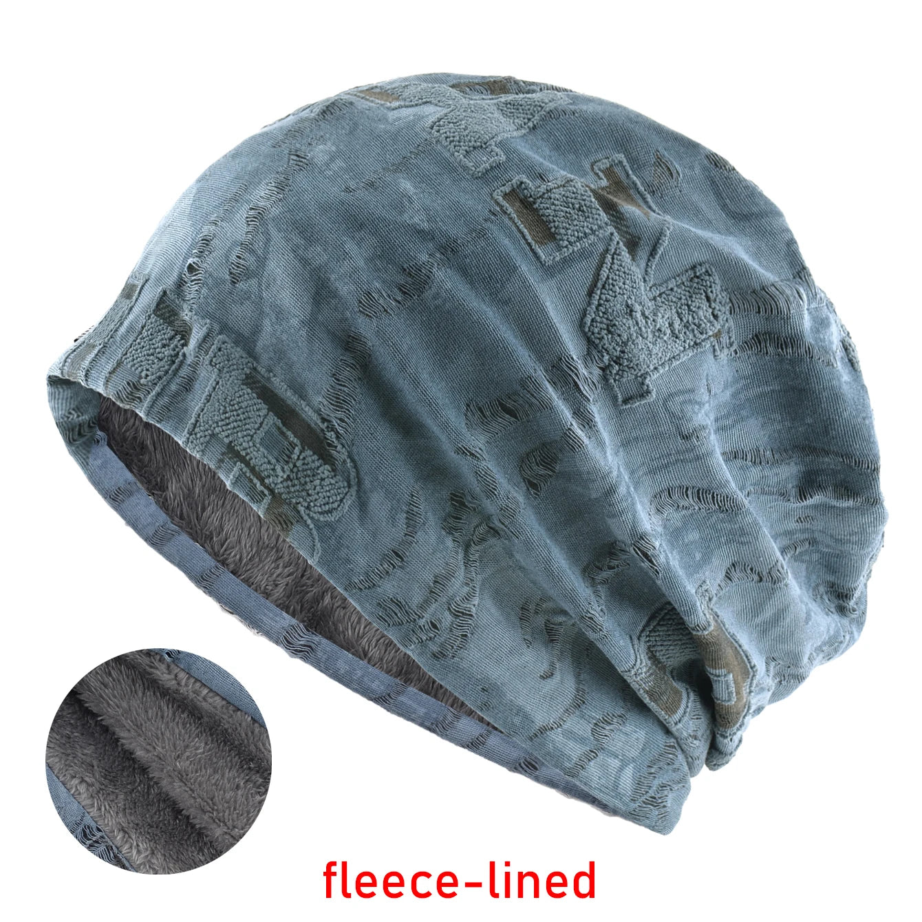 Letter Print Beanie Hat For Women Men Vintage