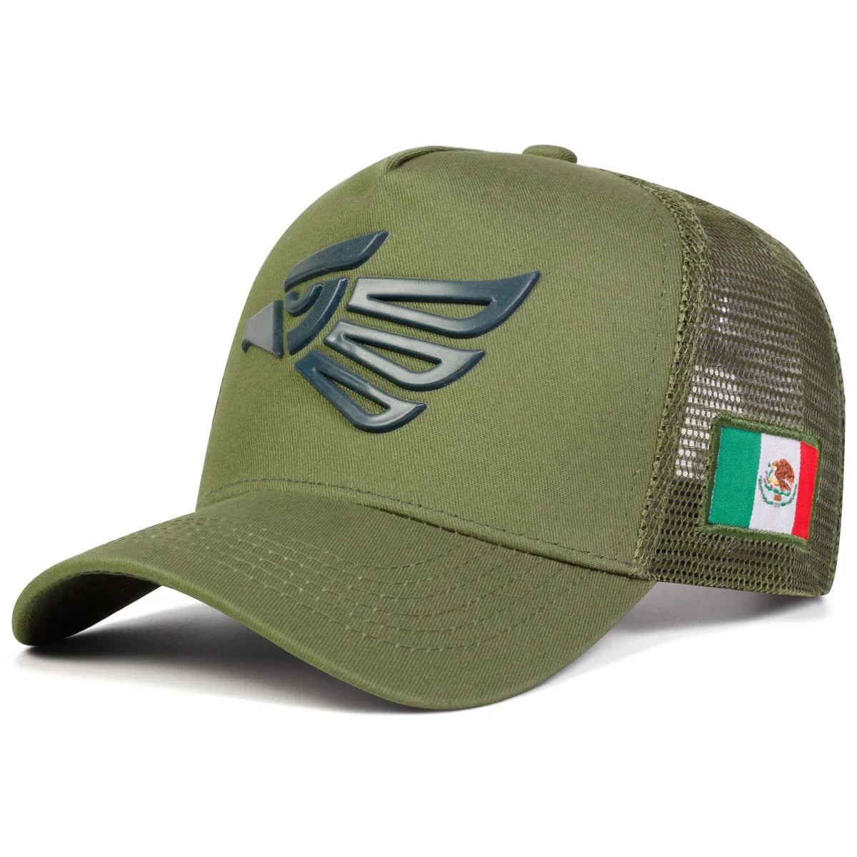 Unisex Mexican Eagle Label Baseball Net Caps Outdoor Adjustable Casual Hats Hip Hop Hat Sunscreen Hat