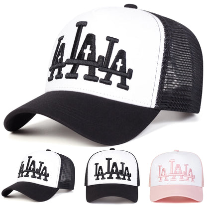 Unisex LA Cross Embroidery Baseball Caps Spring and Summer Outdoor
