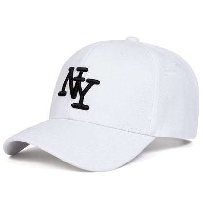 Unisex NY Letter Embroidery Baseball Caps Spring And Autumn Outdoor