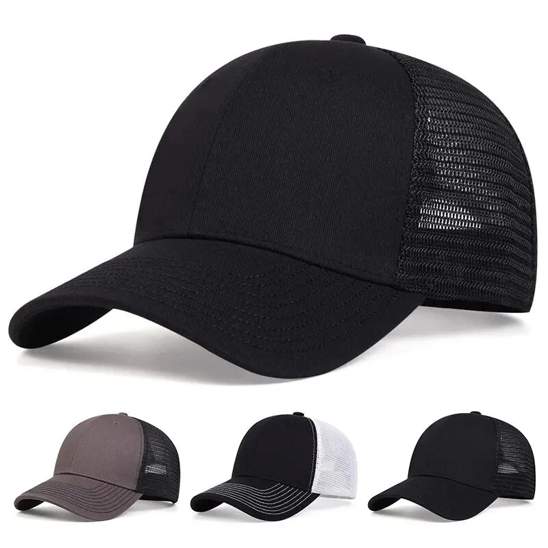 Unisex 8 Lines On The Brim Of The Hat Baseball Net Caps