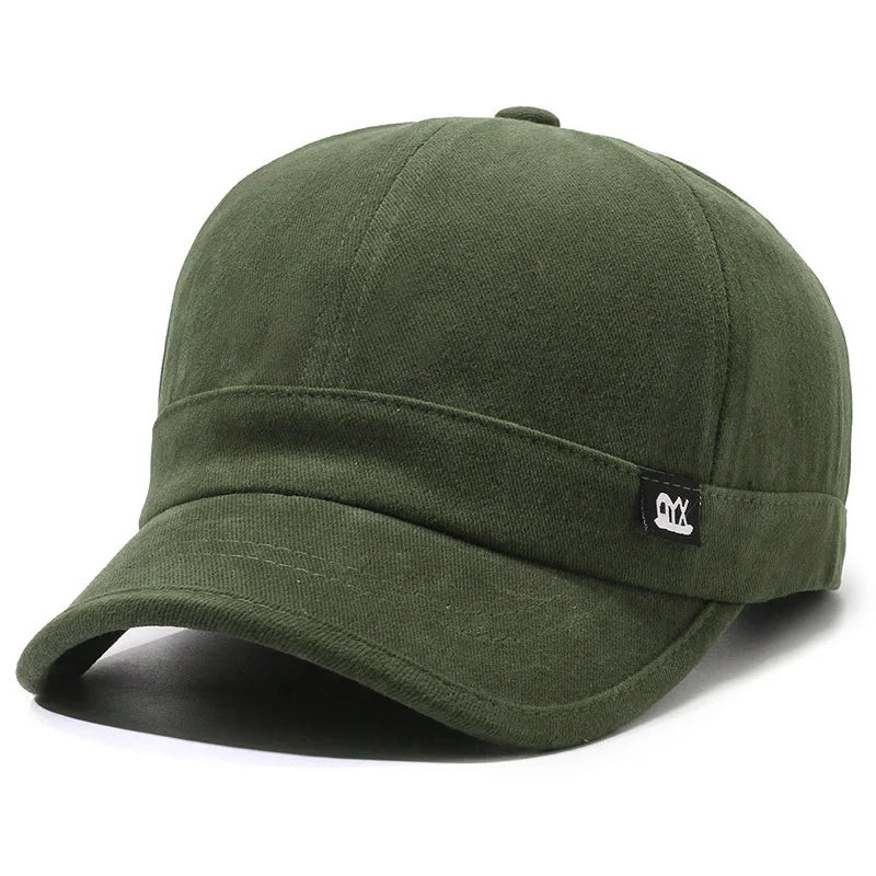 Short Brim Baseball Cap Korean Style Fashion Simple Duckbill Hat