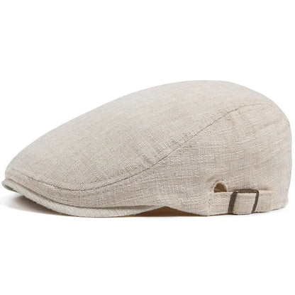 Spring And Summer Cotton Solid Newsboy Caps