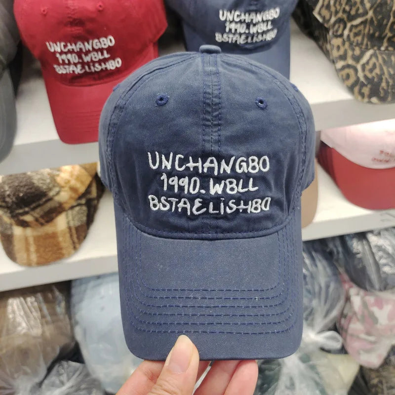 Unisex Korean Quick Drying Embroidered Letters Baseball Hats