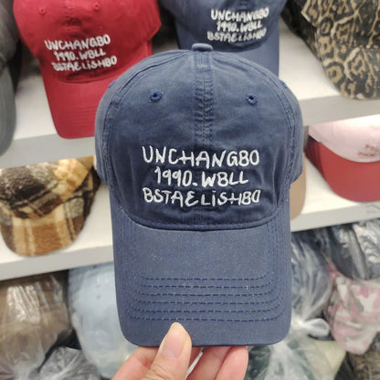 Unisex Korean Quick Drying Embroidered Letters Baseball Hats