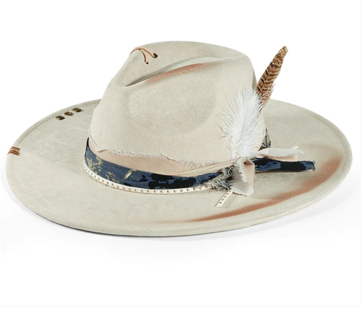 Handmade Fedora Hat Suede Men's And Women's Hat