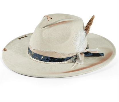 Handmade Fedora Hat Suede Men's And Women's Hat