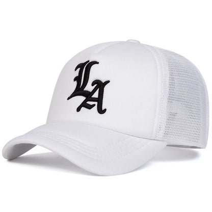 Unisex Letter Embroidery Baseball Net Caps Spring and Summer Outdoor