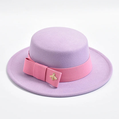 Fedora Hat For Women Fashion Formal Wedding Decorate Church Cap