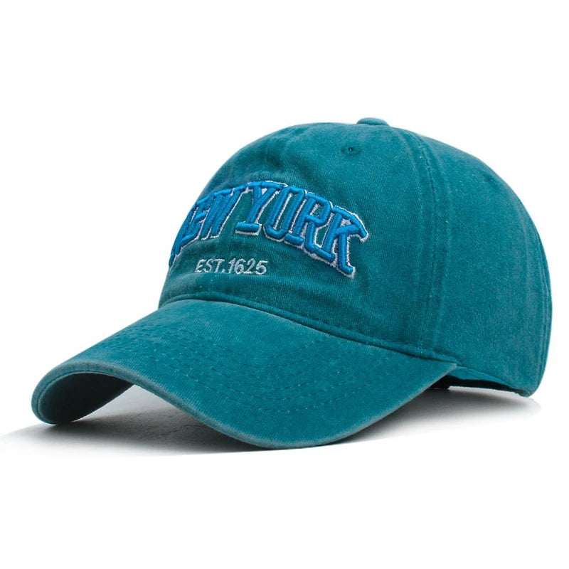 2025 New York Washed Cotton Cap Protection Casquette Dad Hat Outdoors Cap