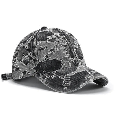 Vintage Washed Tie-Dye Baseball Cap For Men Women