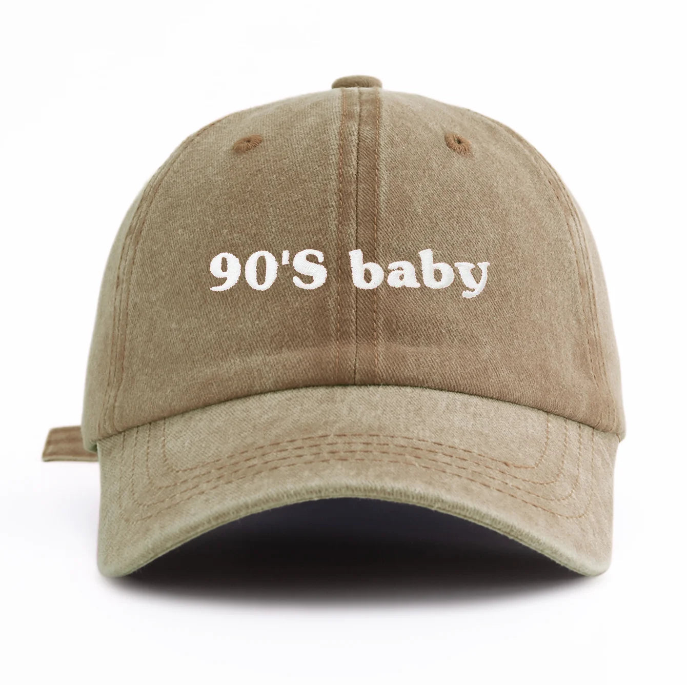 90's Baby Embroidery Washed Baseball Cap