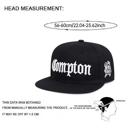 Fashion Baseball Hat Compton Embroidery Street Hip Hop