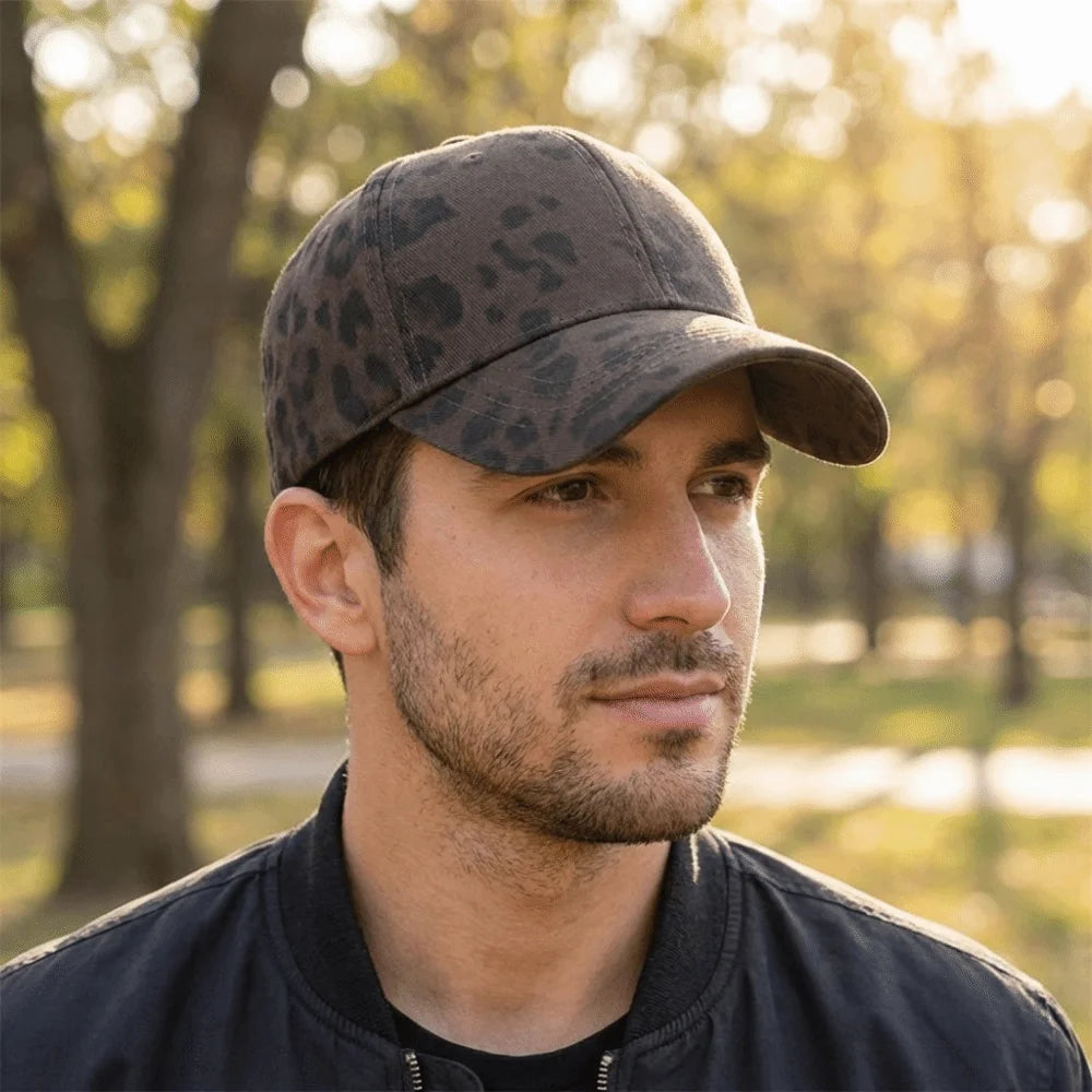 Trendy Breathable Baseball Cap Leopard Printed
