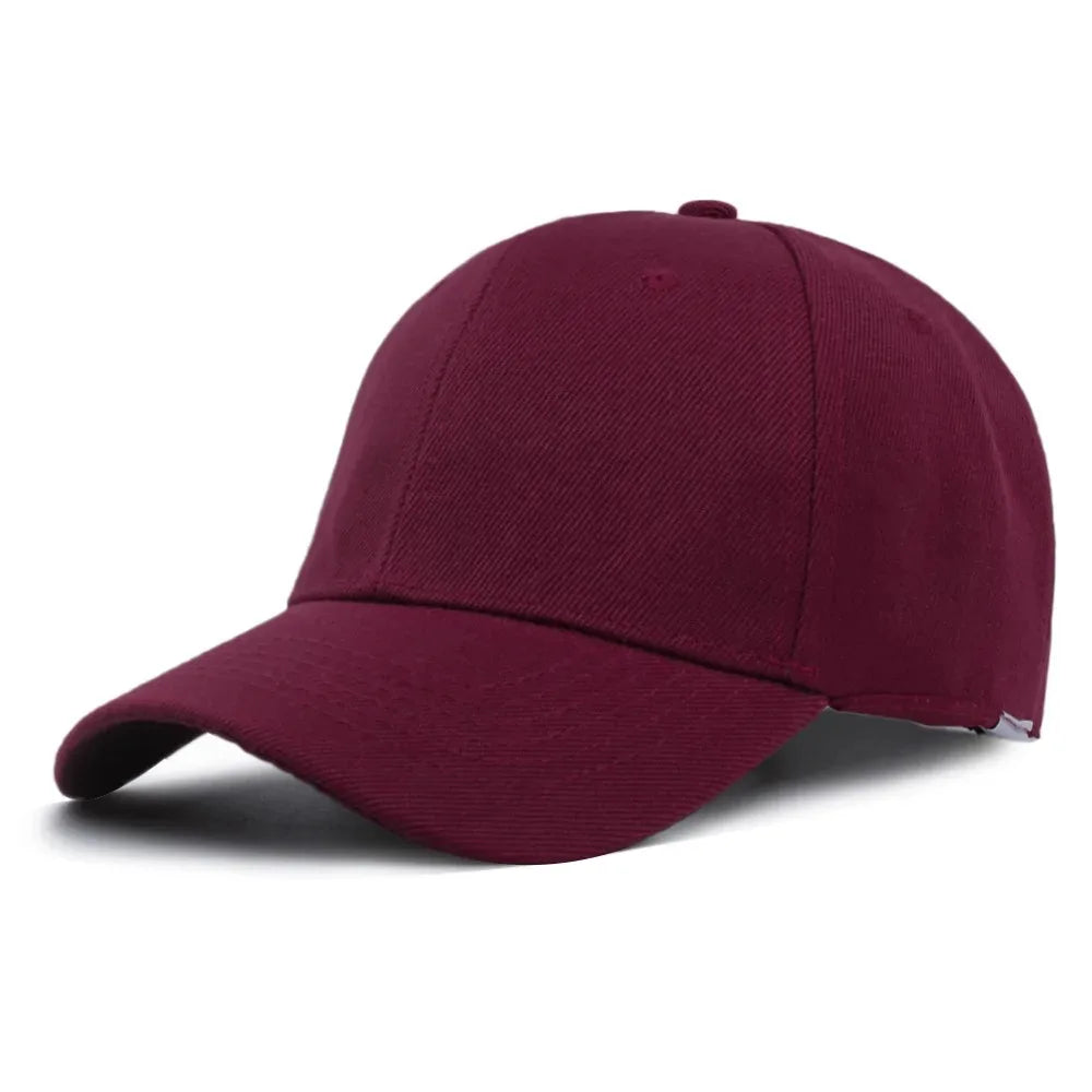 Summer Solid Color Women Sport Baseball Cap
