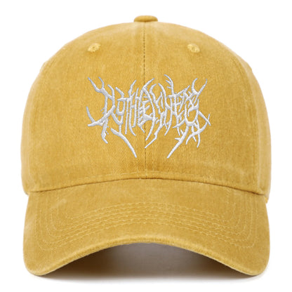 Vintage Washed Punk Hip Hop Baseball Cap Embroidered Dad Hat Vintage Classic Style
