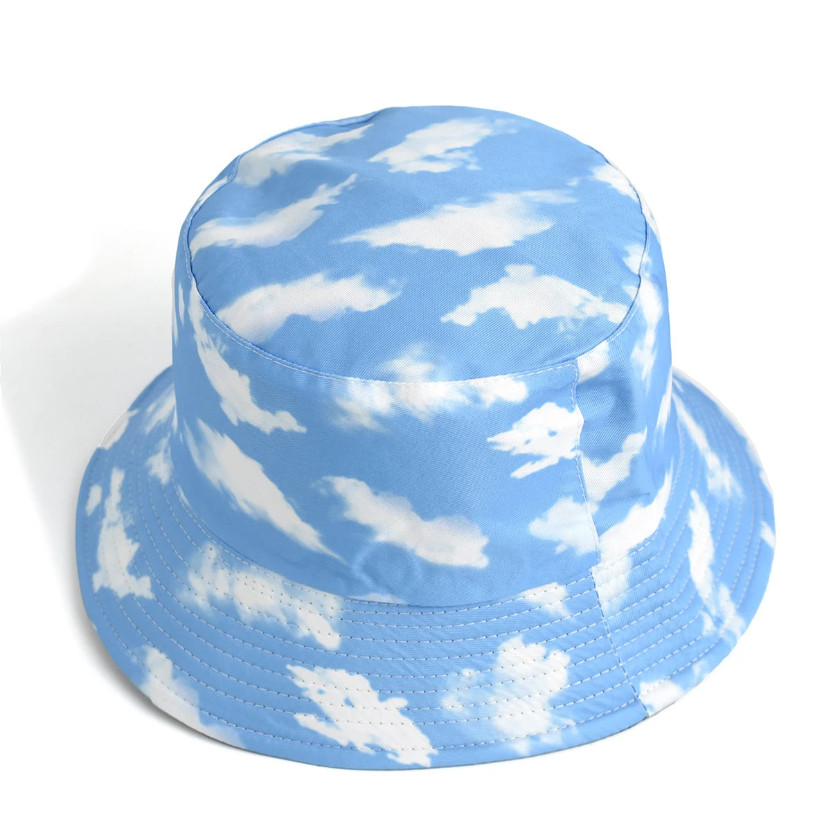 Blue Sky And White Clouds Print Bucket Hat Fisherman Hat