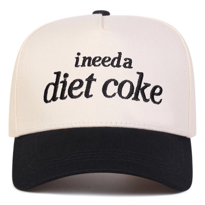 Unisex Ineed A Diet Coke Letter Embroidery Baseball Caps Spring Autumn Sports Cap