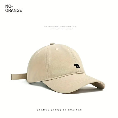 Stylish Bear Embroidered Baseball Cap Hat Men Women Unisex Baseball Cap