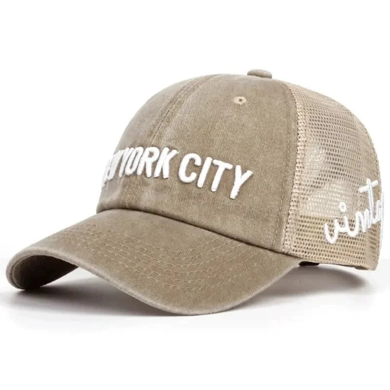 Unisex NY Letter Embroidery Snapback Baseball Caps Spring and Autumn