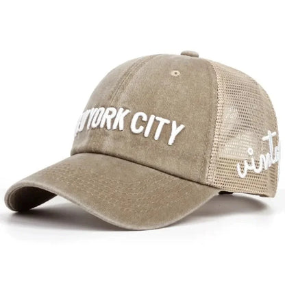 Unisex NY Letter Embroidery Snapback Baseball Caps Spring and Autumn