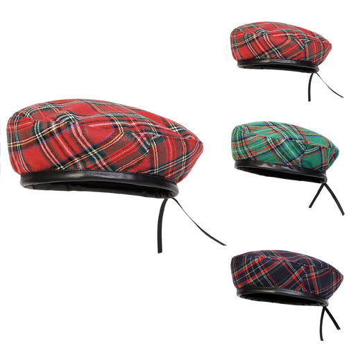 Unisex Plaid Beret Hat Men And Women Painters Hats