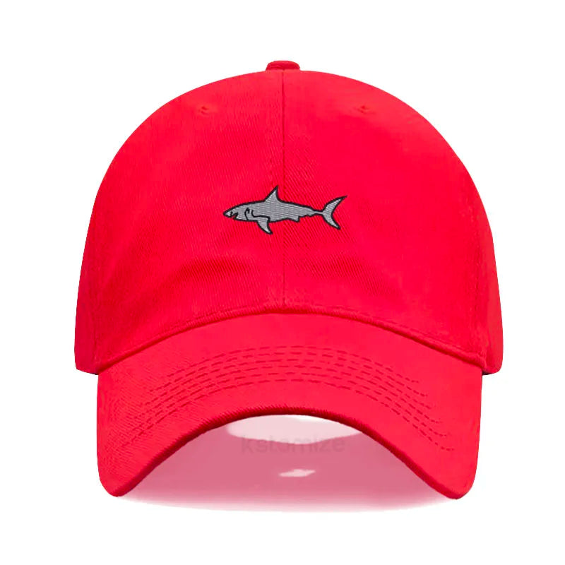 Shark Embroidery Baseball Cap For Men Women