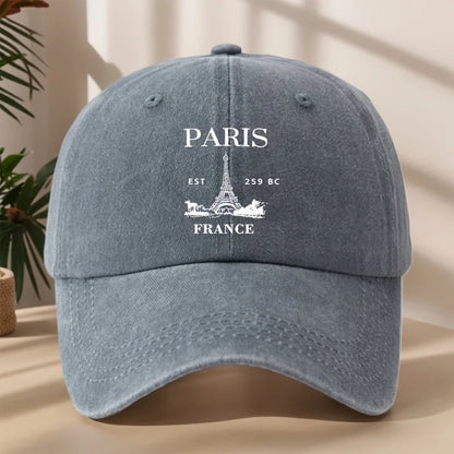 Eiffel Tower Print Baseball Cap
