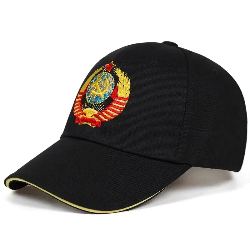 Unisex CCCP National Emblem Embroidery Baseball Caps Spring Autumn