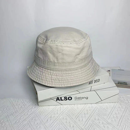 Japanese Style Cotton Simple Bucket Hat