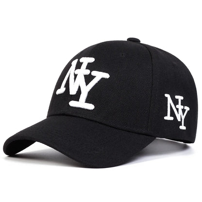 Unisex NY Letter Embroidery Baseball Caps Spring Autumn