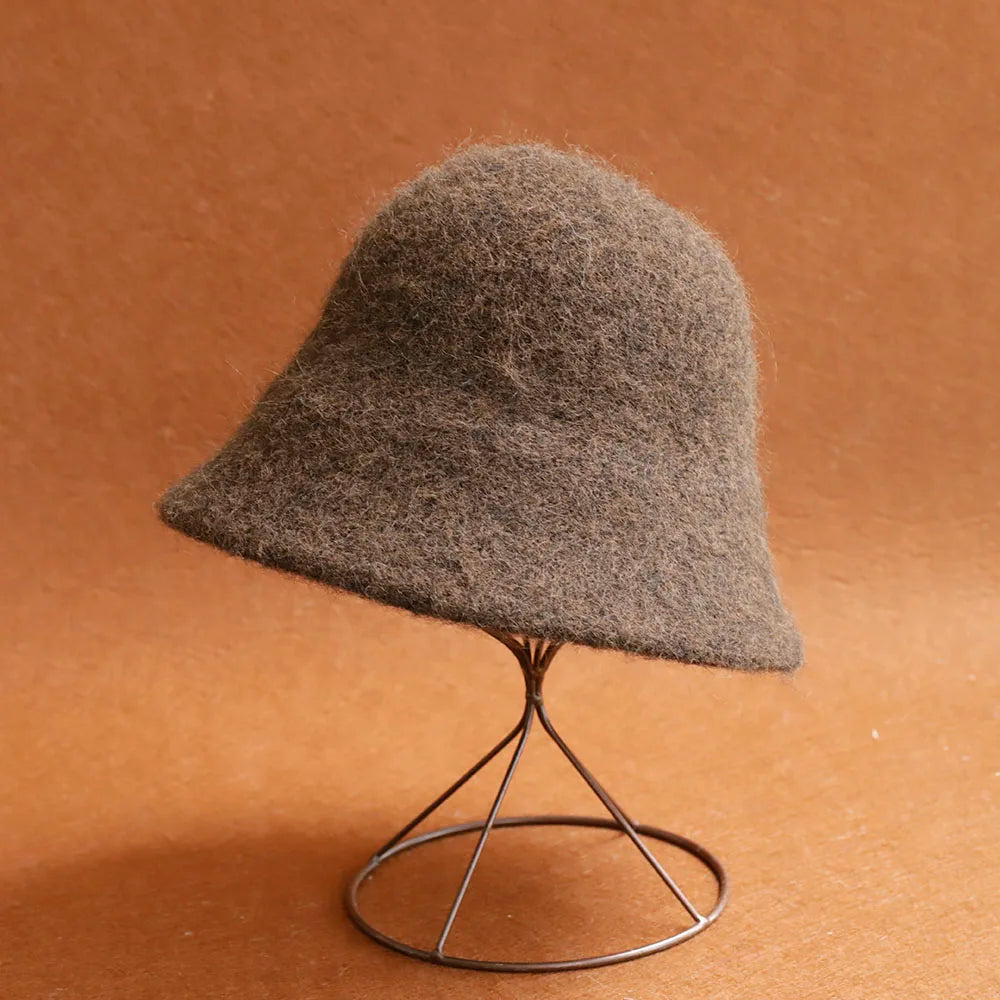 2026 New Y2K Autumn Winter Wool Bucket Hat Women