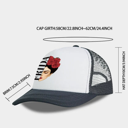Erida Sponge Mesh Cap – Unisex Cap for Art Enthusiasts: Casual, Breathable Mesh Sun Hat