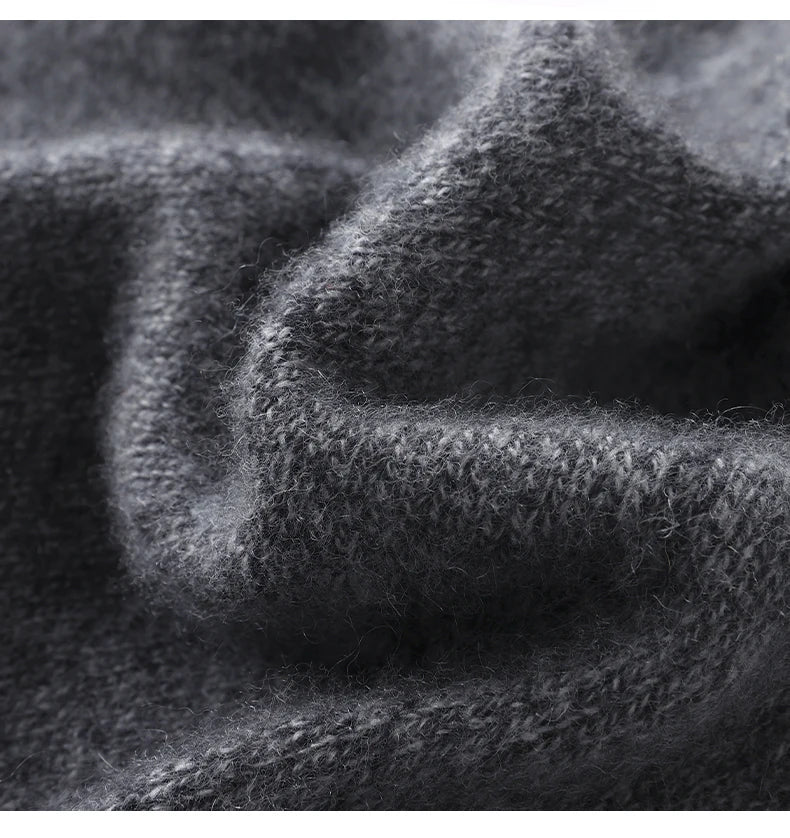 New Winter Cashmere Knitted Unisex Warm Hat High Quality Solid Leisure Sleeve Hat