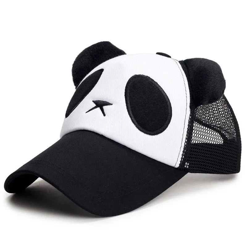 Summer Cute Panda Baseball Caps For Men Women Cotton Hip Hop Sun Protection Boys Girls Outdoor