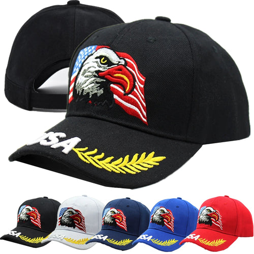 Unisex Baseball Cap 3D USA Eagle Embroidery Cap Men And Women