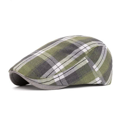 Colorful Plaid Beret For Men And Women